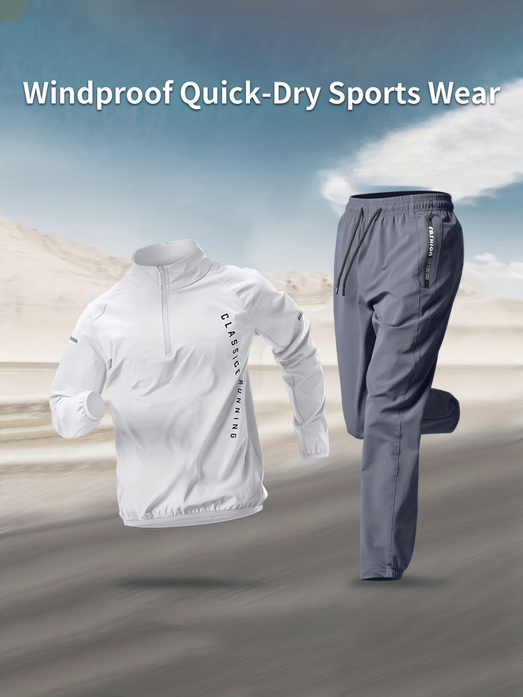 Ensemble de sport décontracté deux pièces pour homme