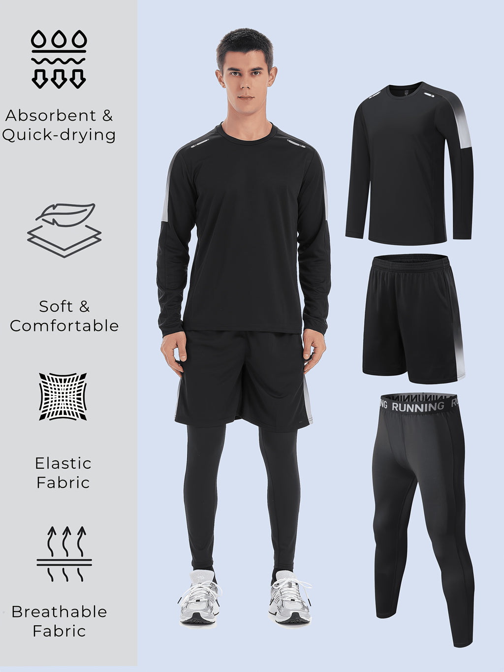 Ensemble de sport homme 3 pièces