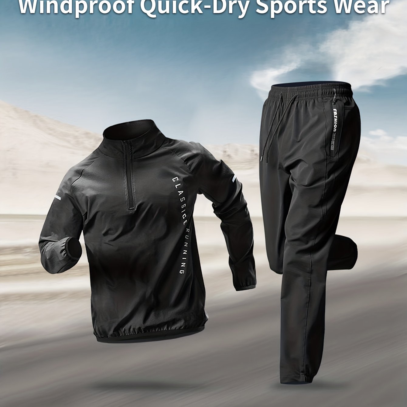 Ensemble de sport décontracté deux pièces pour homme