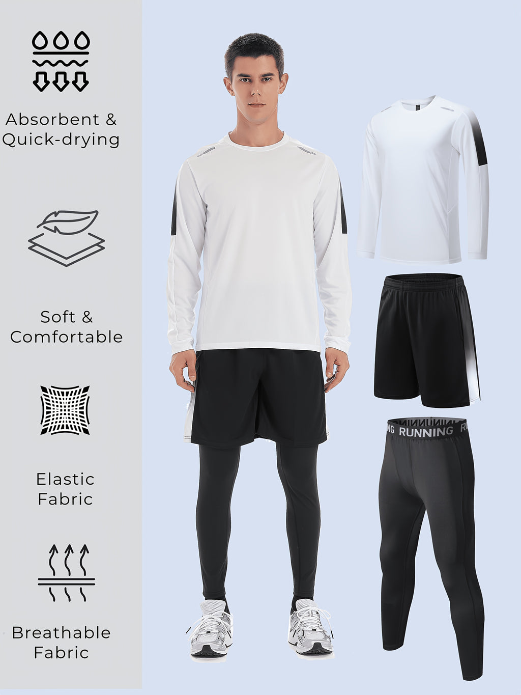 Ensemble de sport homme 3 pièces