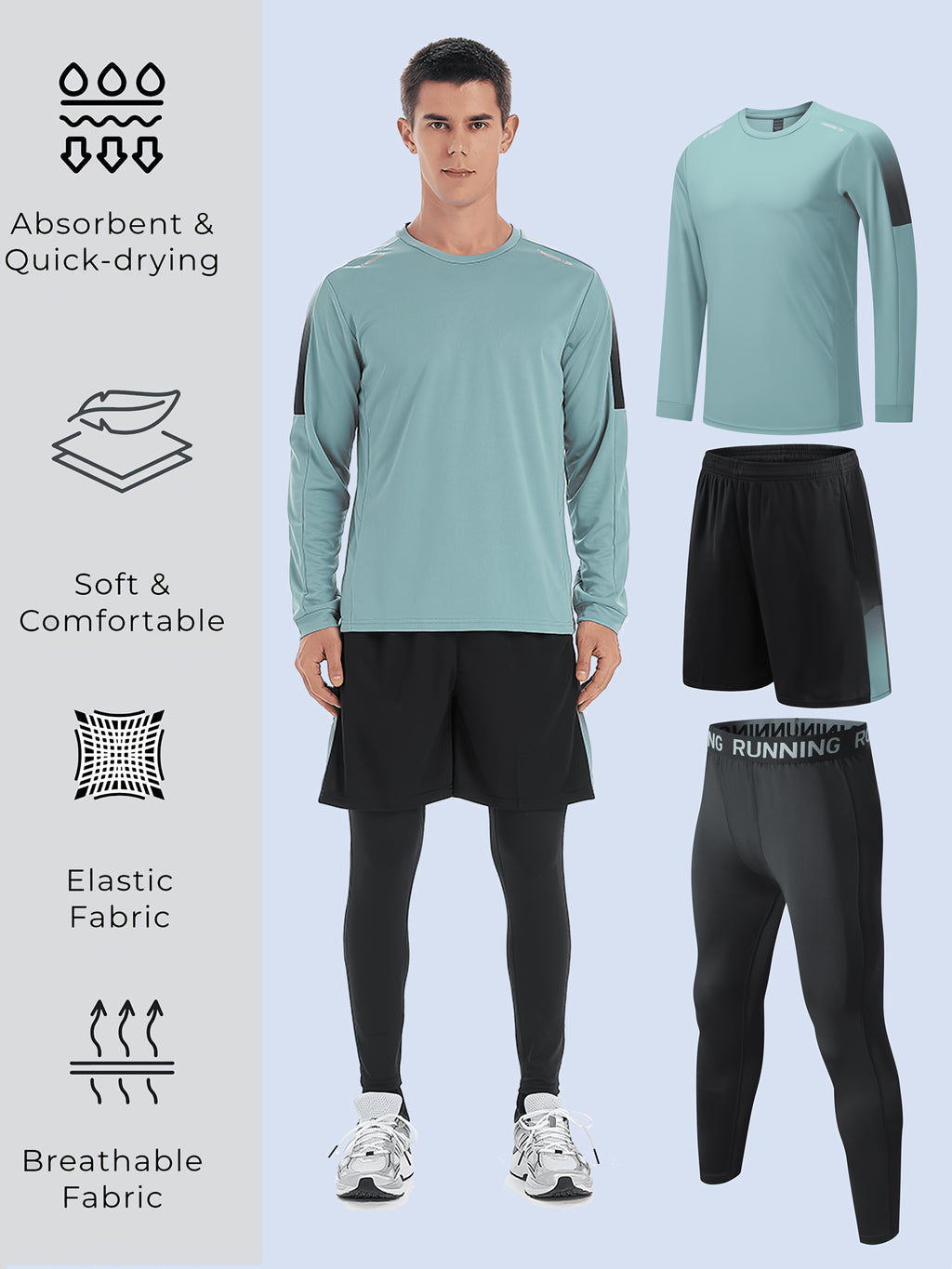 Ensemble de sport homme 3 pièces