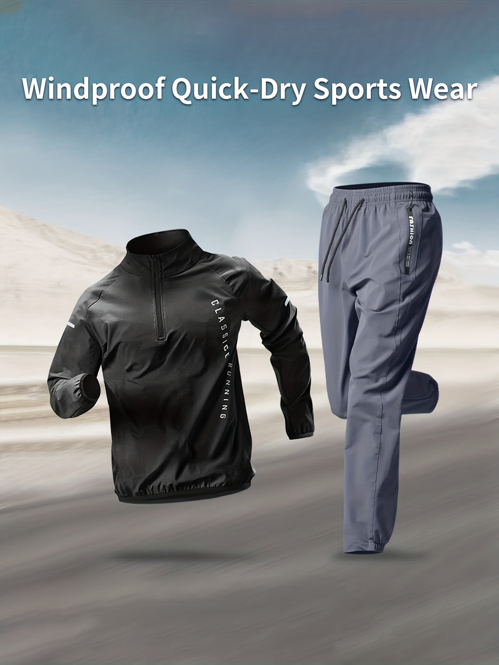 Ensemble de sport décontracté deux pièces pour homme